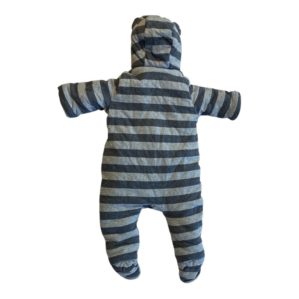 Baby Gap Blue Sherpa Lined One Piece 3-6 Months ColdControl Bundler Snowsuit - Picture 3 of 7